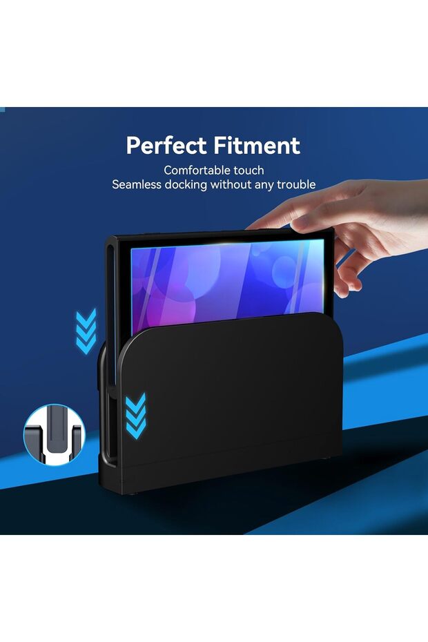Screen Protector for Switch 2/OLED Model - 9H Tempered Glass with Dust-Free Frame, Anti-Fi - 5