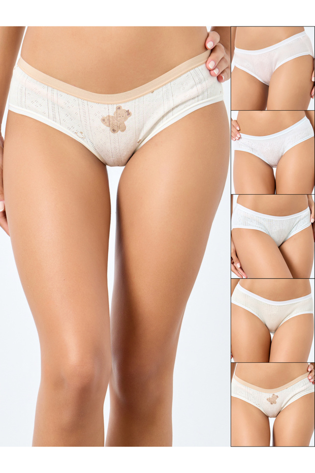 Set of 5 - Assorted Printed Brief