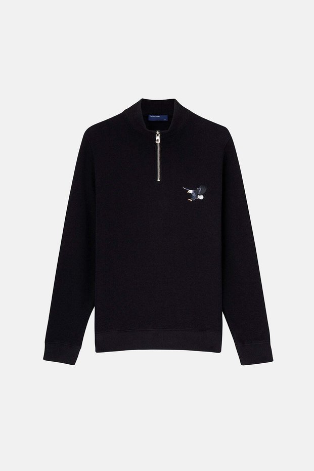 Kartal Supersoft Quarter-Zip Sweatshirt - Black