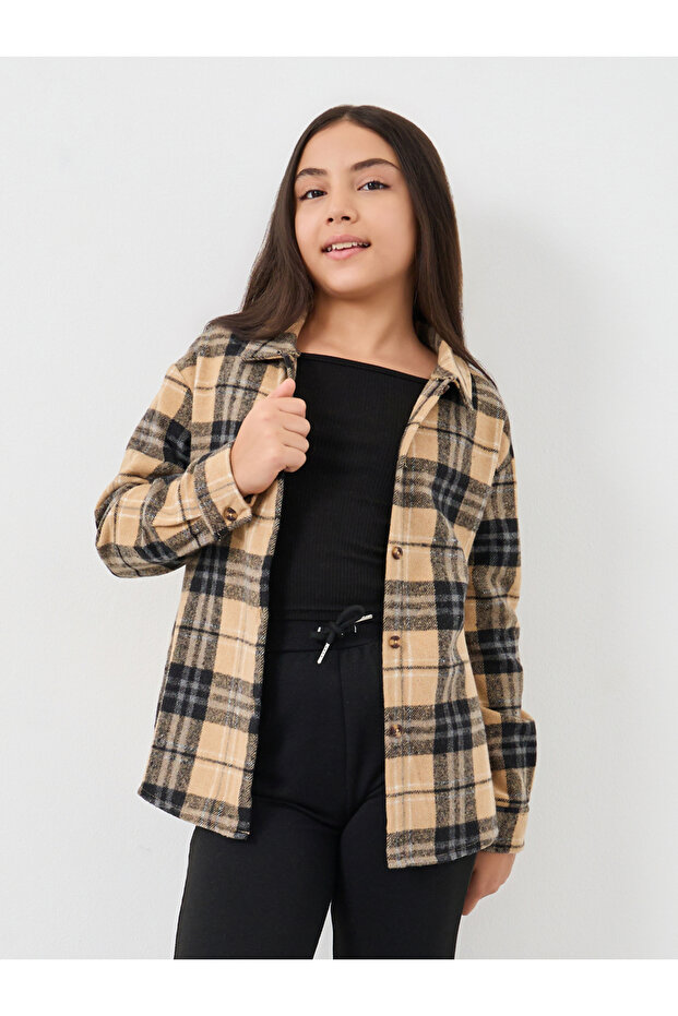 Teen Checkered Flannel Shirt