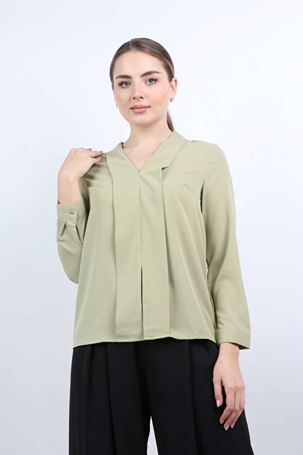 Solid Long-Sleeve Shirt - 1