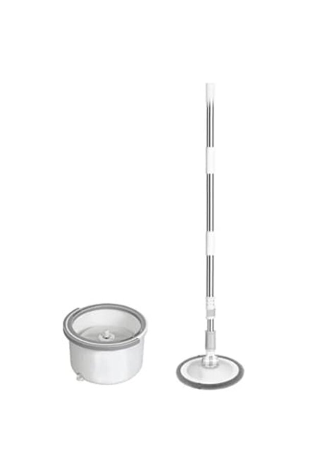 Set Mop Rotativ Forma Rotunda Laveta Microfibra cu Galeata 5L, 3 Rezerve Stuffix® - 1
