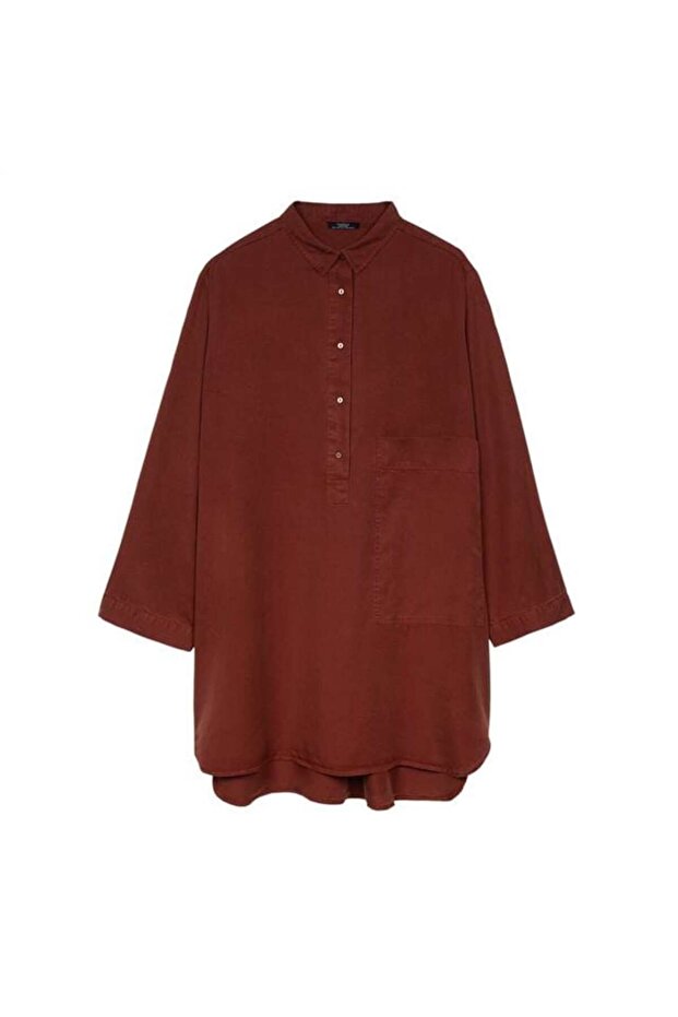 قميص سادة فضفاض - 1