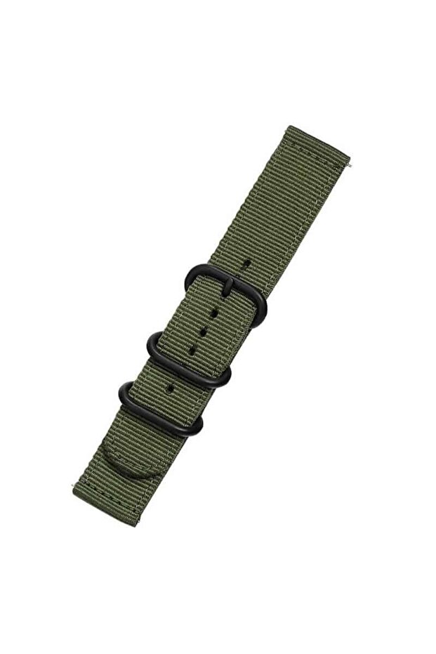 universal replacement strap, 20mm, textile material, Green - 2