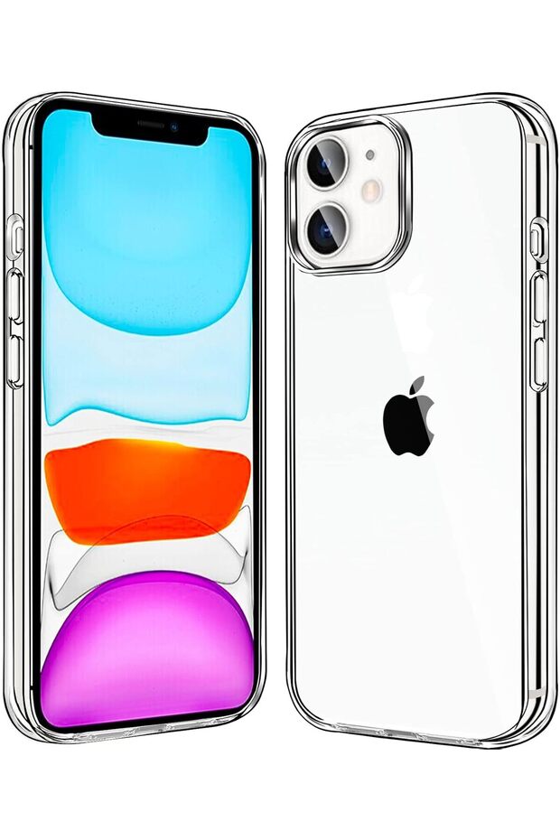 جراب شفاف كريستالي شفاف لهاتف iPhone 11 مقاس 6.1 بوصة مقاوم للصدمات بحواف منحنية جراب Apple عالي الوضوح