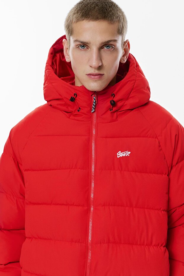 Kapüşonlu şişme STWD mont - 5