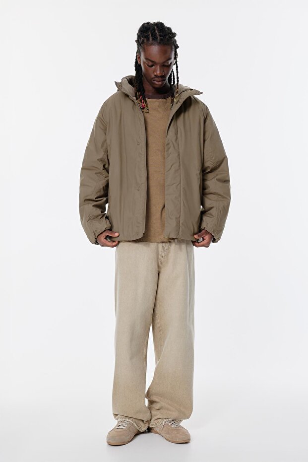 Kapüşonlu dolgulu yağmurluk - 2