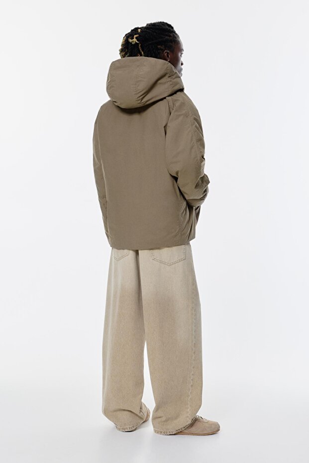 Kapüşonlu dolgulu yağmurluk - 4