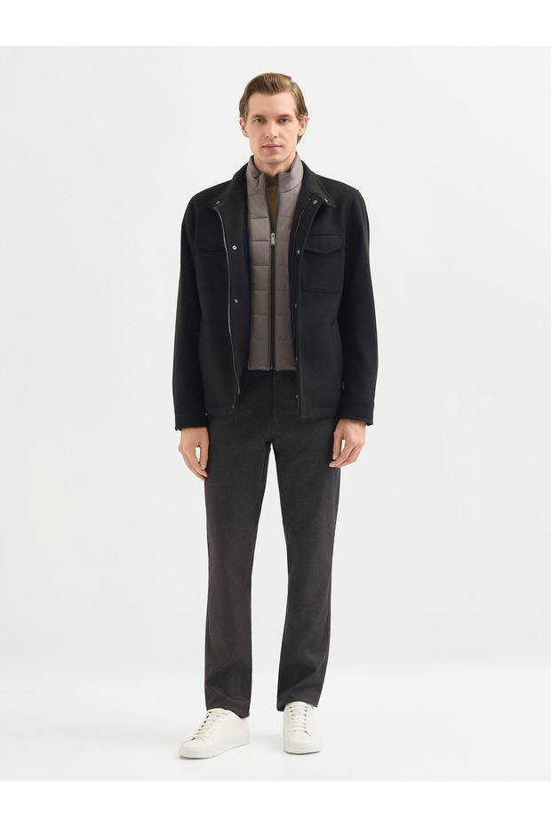 Erkek Mont-Siyah - 5