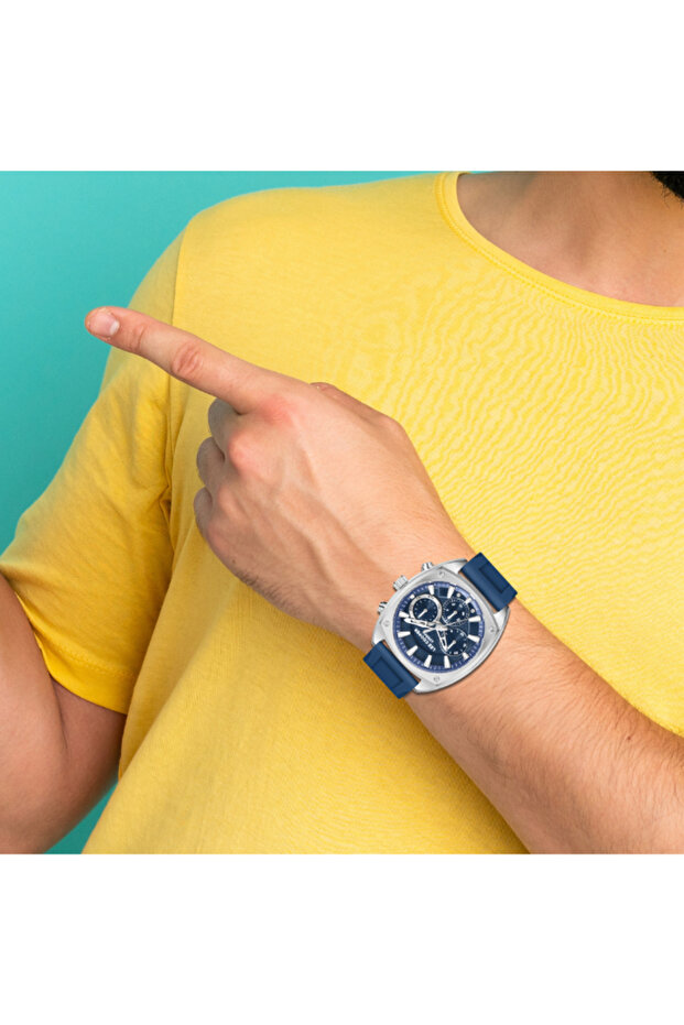 Men's Multi Function Dark Blue Dial Watch - LC08237.399 - 8