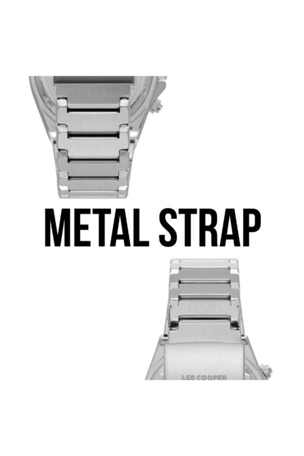 ساعة رجالية متعددة الوظائف بمينا فضي - LC08188.330 - 7