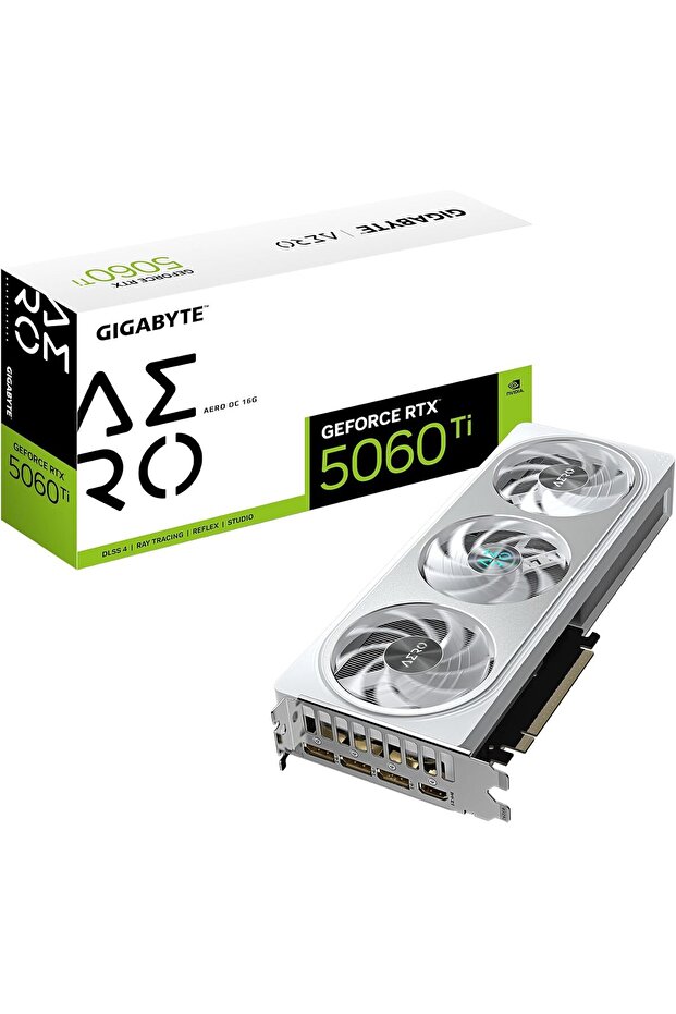 GeForce RTX 5060 Ti AERO OC 16G Graphics Card - 16GB GDDR7, 128Bit, PCI-E 5.0, 2647MHz Core - 1