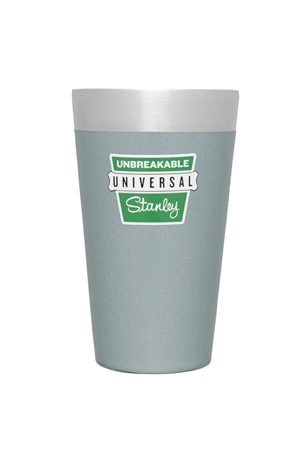 The Adventure Stay-Chill Stacking Pint 16 oz | Hammertone Silver Cold Drink Cup 0.47 Liter