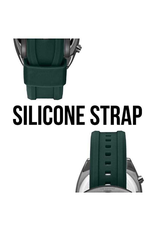 ساعة رجالية متعددة الوظائف بمينا رمادي - LC08237.065 - 5