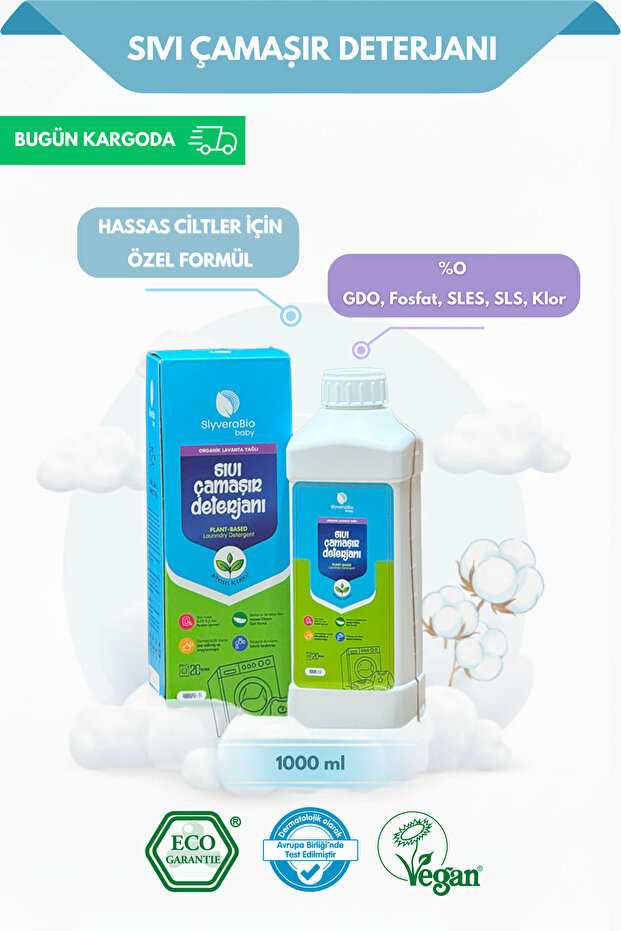 Bebekler için Bitkisel Çamaşır Deterjanı