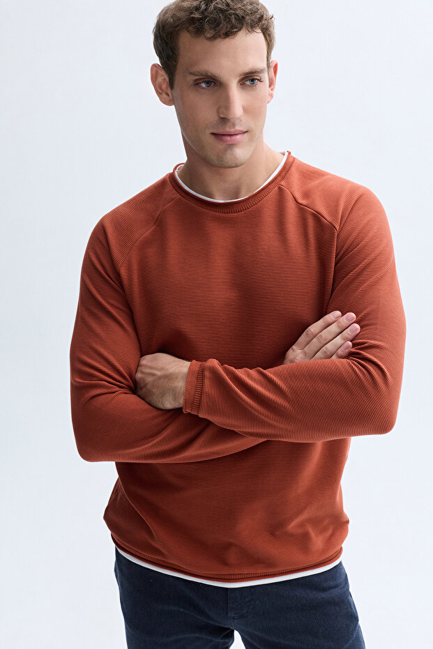 BİSİKLET YAKA SWEATSHIRT - 1