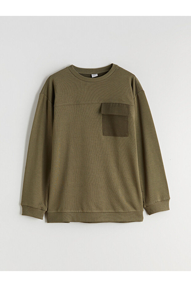 Lcw Kidshaki Crew Neck Boys' Sweatshirt