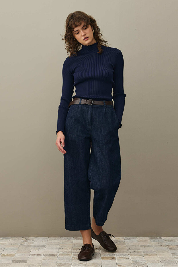 Fitilli Basic Kazak Lacivert - 2