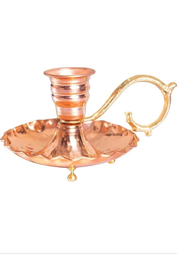 Bakır Şamdan Mumluk - 2