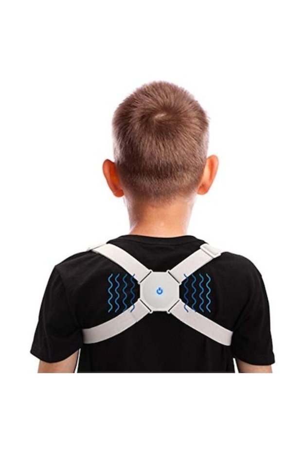 Sport support with vibration sensor for the back