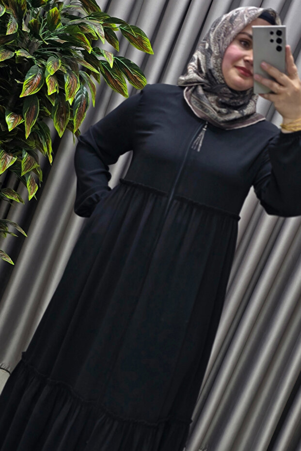 Women's Hijab Clothing Plus Size Two Layer Ferace