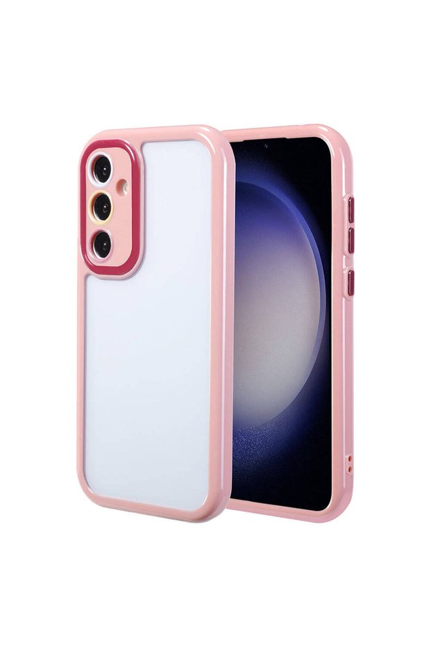 Galaxy S23 Case Camera Protection Colorful Edge and Frame Design Shrp Vitamin Cover-Plum