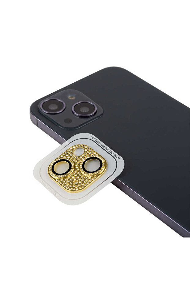 واقي كاميرا متوافق مع هاتف iPhone 13 Mini من SHRP CL-08 - ذهبي