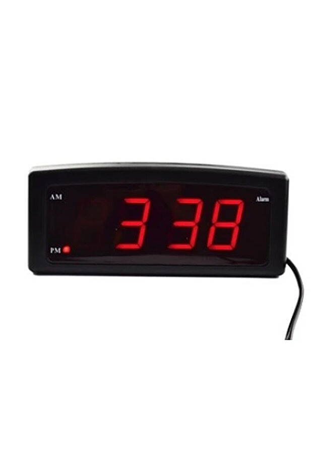 DS-3811L Desk Clock with Mirror, LED Display, Alarm & Snooze, Modern Design - 2