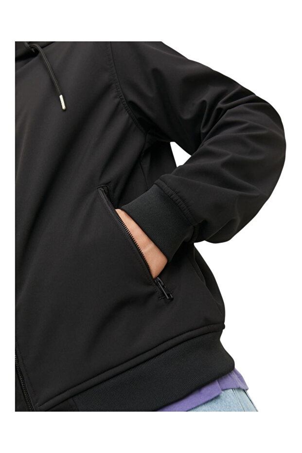 Jachetă JACK & JONES Basic Softshell Hood - 12236300-Negru - 4