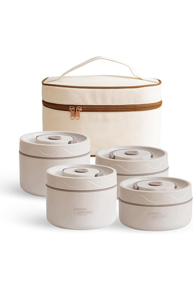 Premium Thermal Lunch Box Set | Stainless Steel, Insulated, Leak-Proof & Stackable Containers