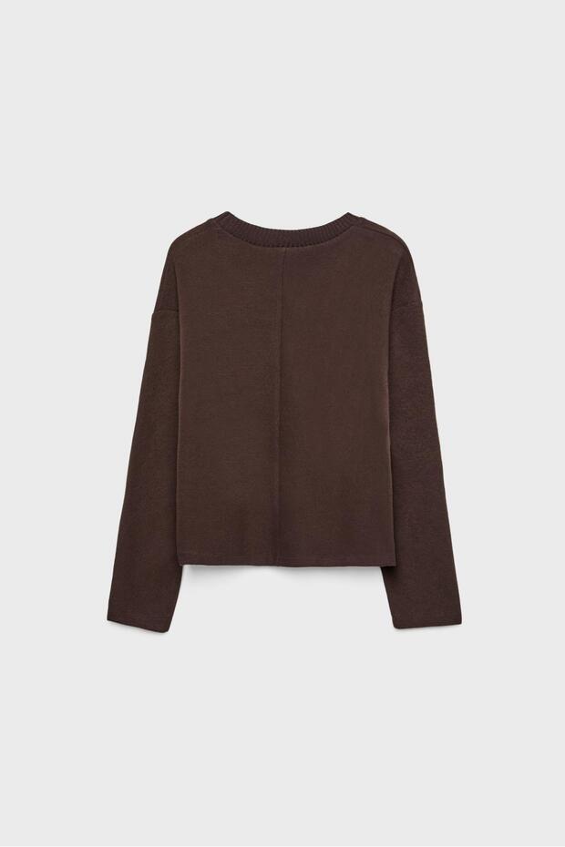 Bisiklet Yaka Örme Tişört - 7