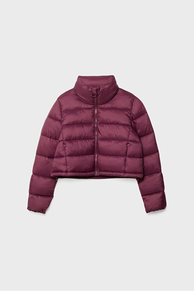 Dik Yakalı Şişme Mont - 5