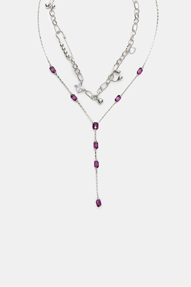 2'li lariat takı kolye seti - 1