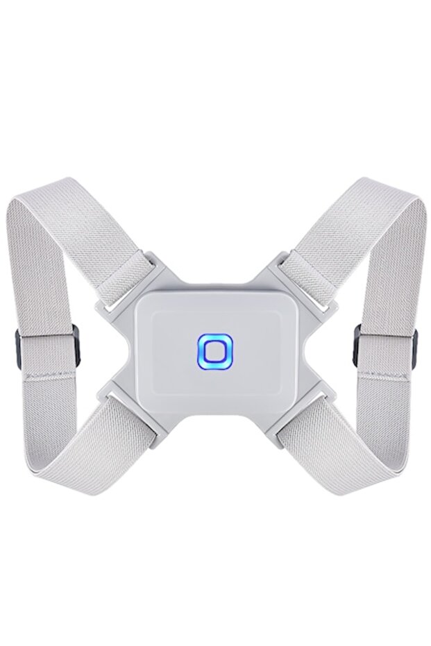 Back support, with intelligent vibration function, gray - 1