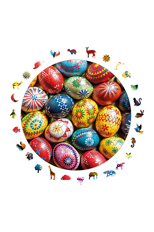 لغز خشبي - بيض عيد الفصح - 252 قطعة، 29×29 سم