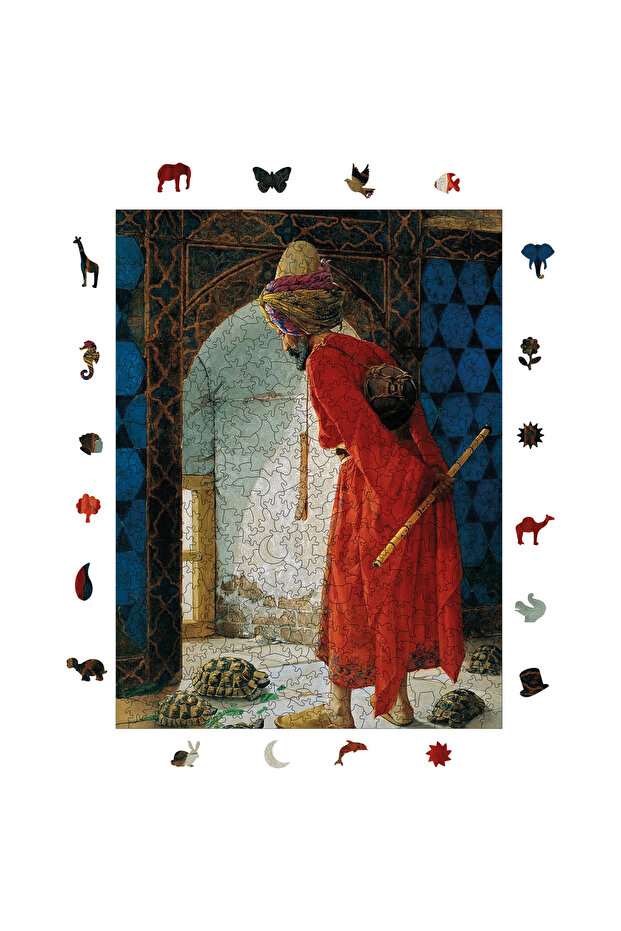لغز خشبي - مدرب السلحفاة - 450 قطعة، 29×39 سم