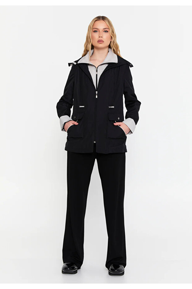 Spring Inside Net Lining Special Design Waterproof Trench Coat