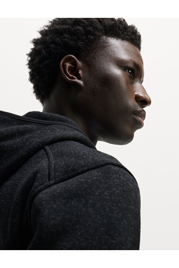 Pamuklu Kapüşonlu Hırka - 6