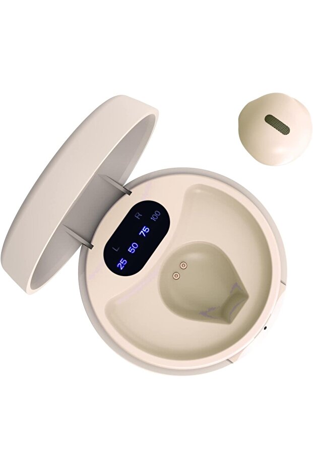 eleror Mini Single Earbuds Tiny Discreet Hidden Earphones Invisible for Work, Semi in-Ear Wireless E