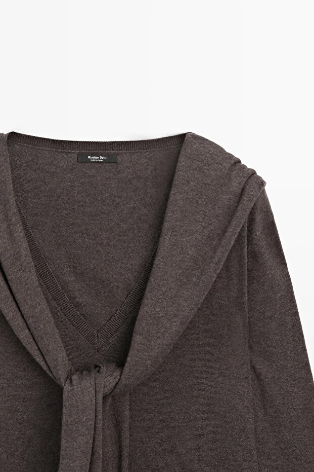 Çok yönlü kollu triko kazak - 6