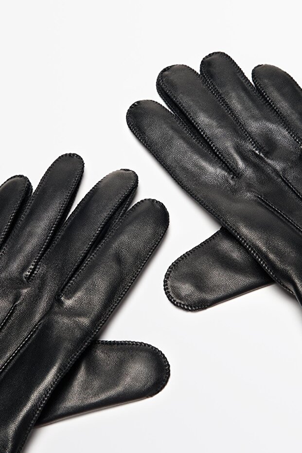 Napa yüzeyli deri eldiven - 3