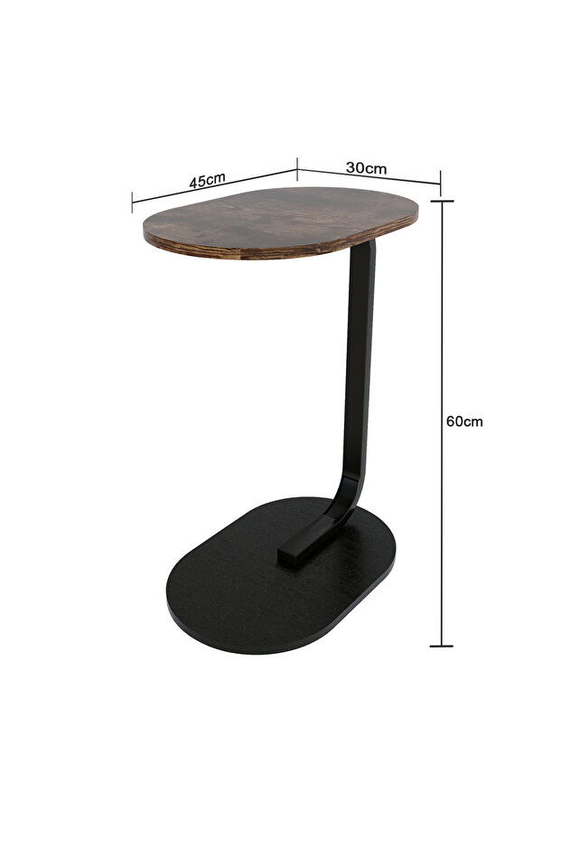 2pcs 45*30*60cm C-Shaped Coffee Table Sofa Side Table End Table Small Coffee Table Couch Table - 2