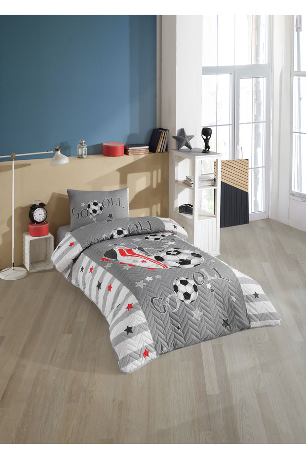 Crystal Legends Quilted Bedding Cover Black and White