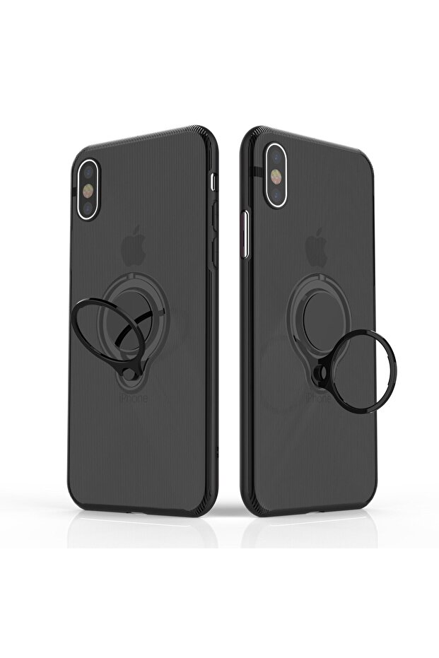 Apple iPhone 7 Armor Ring Case with Magnetic Ring Black - 6