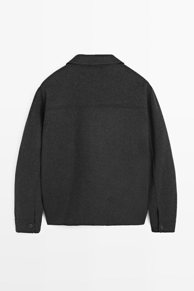 Cepli yünlü ceket - 9