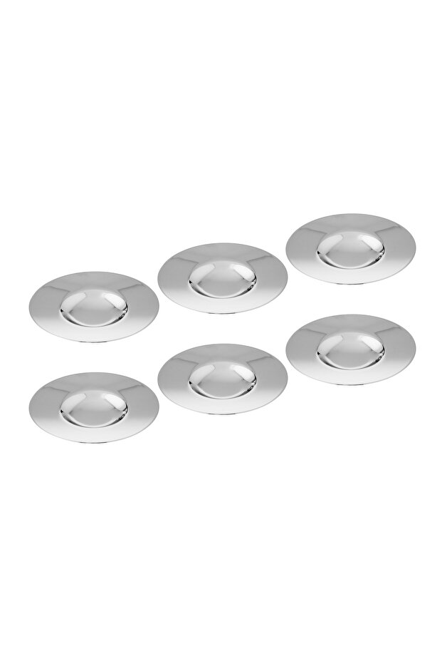 Stainless Steel Tea Plate High Quality Set of 6 Multi-use