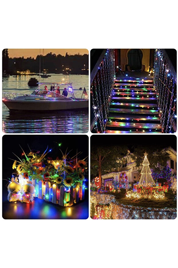 LED String 50x Multicolor 5M | USB Power + Remote Control 8 Modes - 6