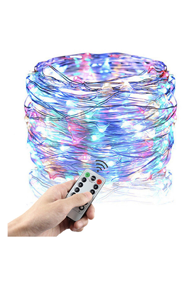 LED String 50x Multicolor 5M | USB Power + Remote Control 8 Modes - 1