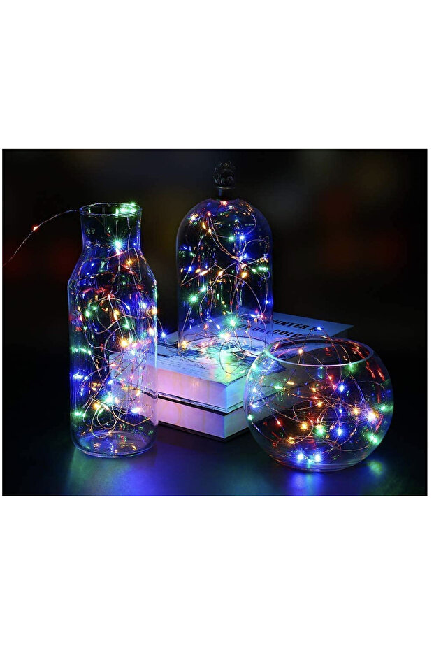 LED String 50x Multicolor 5M | USB Power + Remote Control 8 Modes - 7