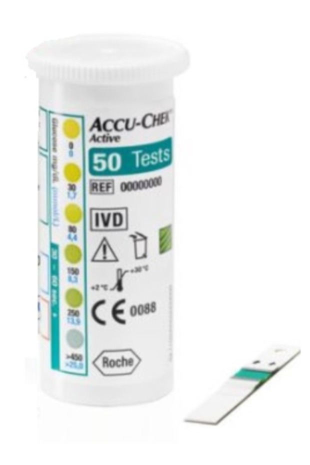 أكيو تشك أكتيف نظام مراقبة سكر الدم النشط مع عبوة من شرائط الفحص 50 شريط - ACCU-CHEK Active - 7